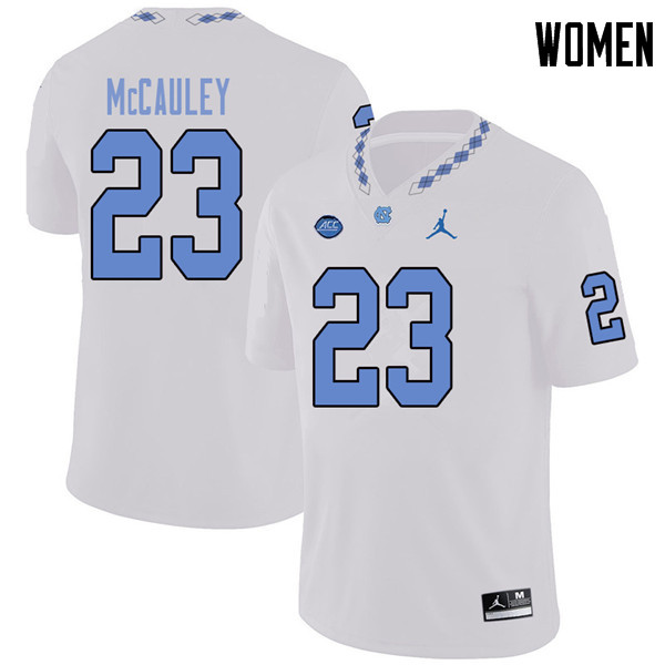 Jordan Brand Women #23 Don McCauley North Carolina Tar Heels College Football Jerseys Sale-White